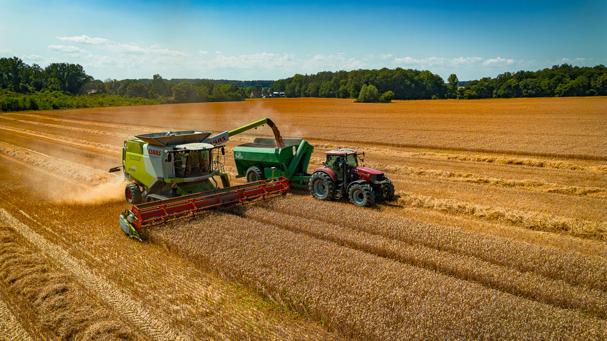 GPS-Lenksystem im Feldeinsatz